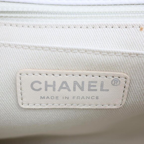 Chanel Timeless Flap CC Caviar Leather Crossbody Bag White - Picture 12 of 12